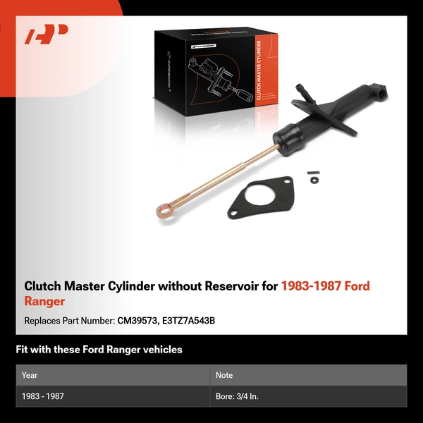 Clutch Master Cylinder without Reservoir for 1983-1987 Ford Ranger