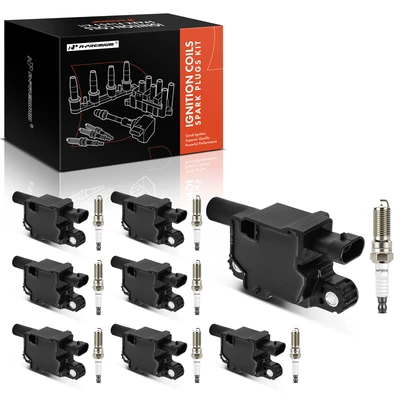8 Pcs Ignition Coil & IRIDIUM Spark Plug Kits