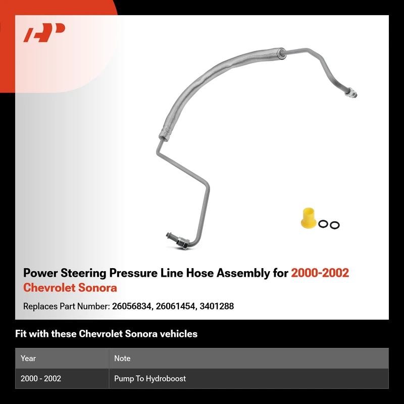 Power Steering Pressure Line Hose Assembly for 2000-2002 Chevrolet Sonora