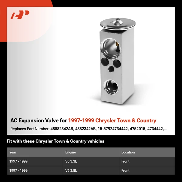 AC Expansion Valve for 1997-1999 Chrysler Town & Country