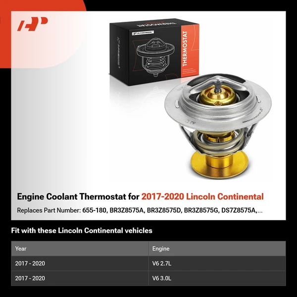 Engine Coolant Thermostat for 2017-2020 Lincoln Continental