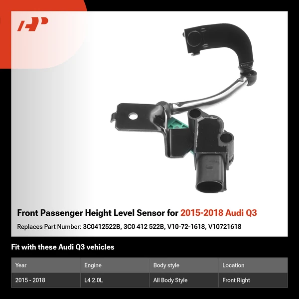 Front Passenger Height Level Sensor for 2015-2018 Audi Q3