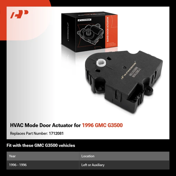 HVAC Mode Door Actuator for 1996 GMC G3500