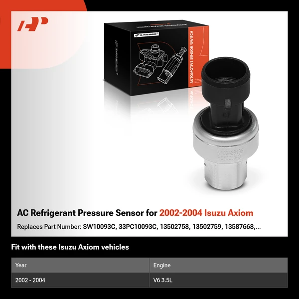 AC Refrigerant Pressure Sensor for 2002-2004 Isuzu Axiom