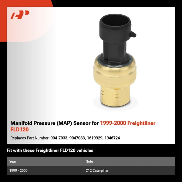 Manifold Pressure (MAP) Sensor for 1999-2000 Freightliner FLD120