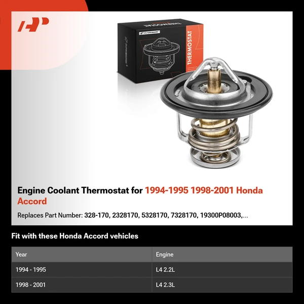 Engine Coolant Thermostat for 1994-1995 1998-2001 Honda Accord