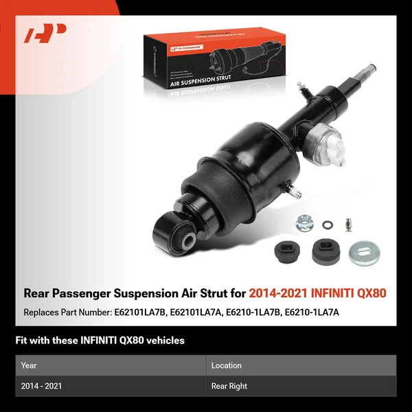 Rear Passenger Suspension Air Strut for 2014-2021 INFINITI QX80