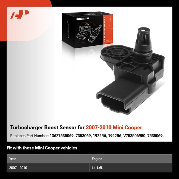 Turbocharger Boost Sensor for 2007-2010 Mini Cooper
