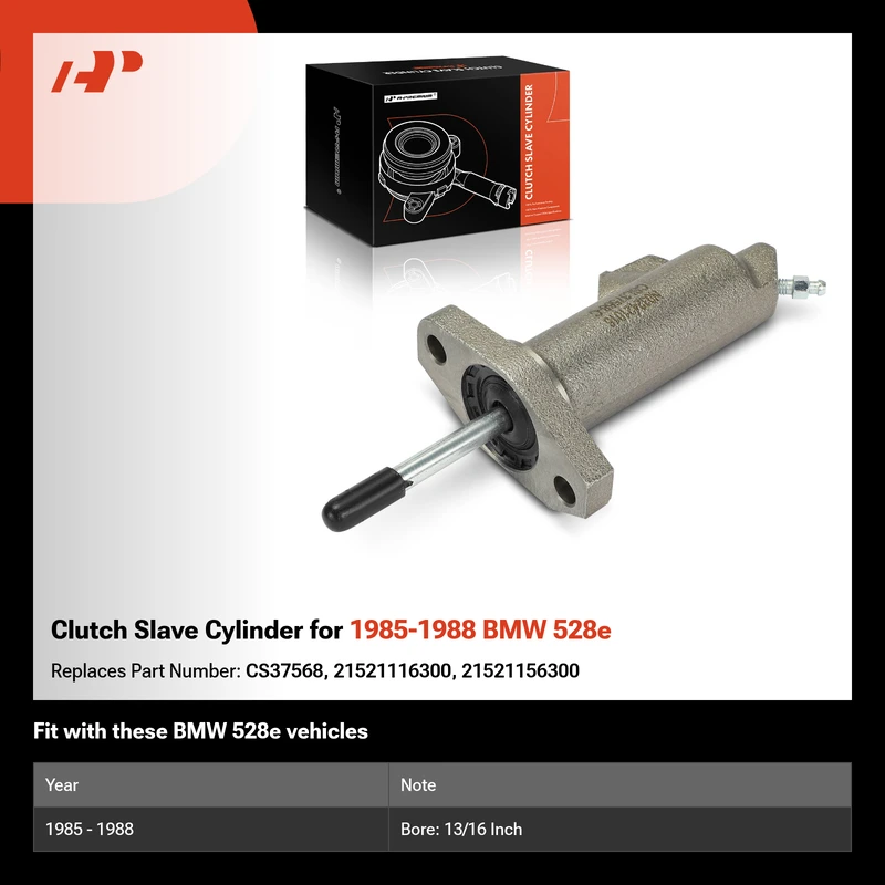 Clutch Slave Cylinder for 1985-1988 BMW 528e