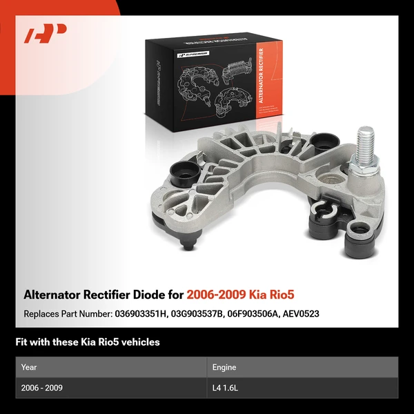 Alternator Rectifier Diode for 2006-2009 Kia Rio5