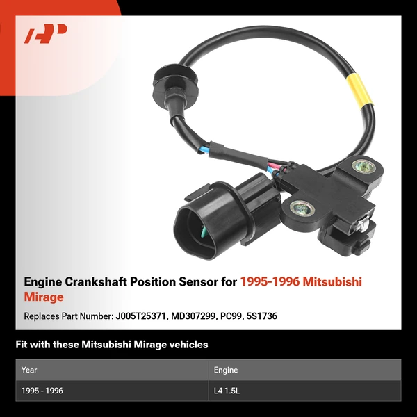 Engine Crankshaft Position Sensor for 1995-1996 Mitsubishi Mirage