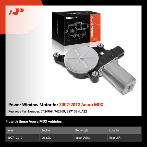 Power Window Motor for 2007-2012 Acura MDX