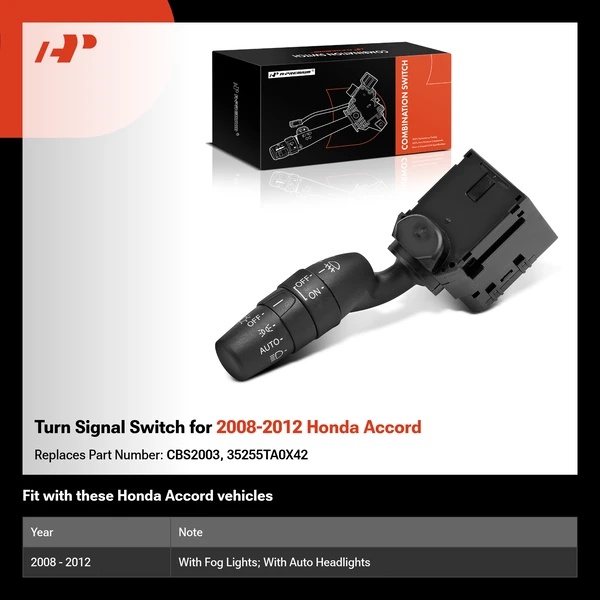 Turn Signal Switch for 2008-2012 Honda Accord