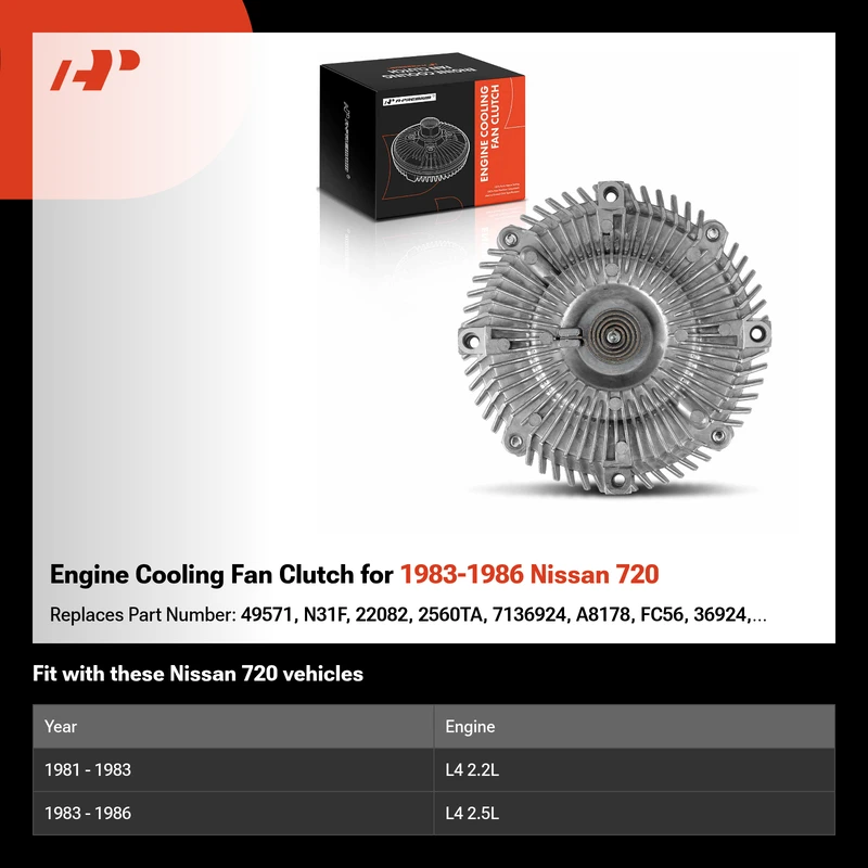 Engine Cooling Fan Clutch for 1983-1986 Nissan 720