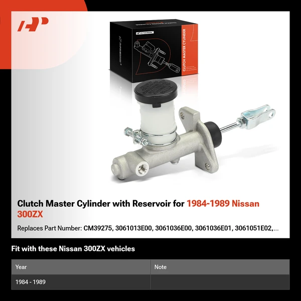 Clutch Master Cylinder with Reservoir for 1984-1989 Nissan 300ZX