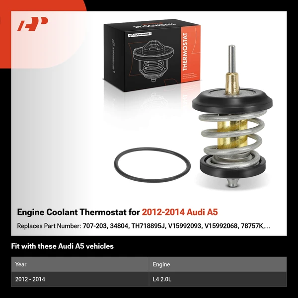 Engine Coolant Thermostat for 2012-2014 Audi A5