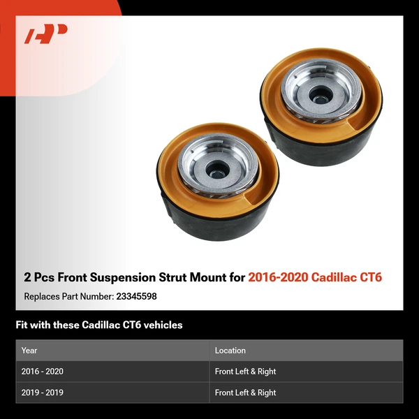 2 Pcs Front Suspension Strut Mount for 2016-2020 Cadillac CT6