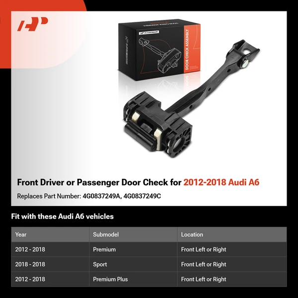Front Driver or Passenger Door Check for 2012-2018 Audi A6