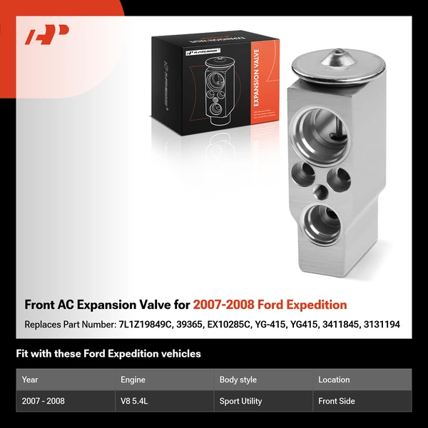 Front AC Expansion Valve for 2007-2008 Ford Expedition