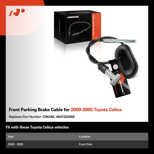 Front Parking Brake Cable for 2000-2005 Toyota Celica
