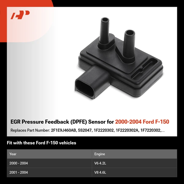 EGR Pressure Feedback (DPFE) Sensor for 2000-2004 Ford F-150