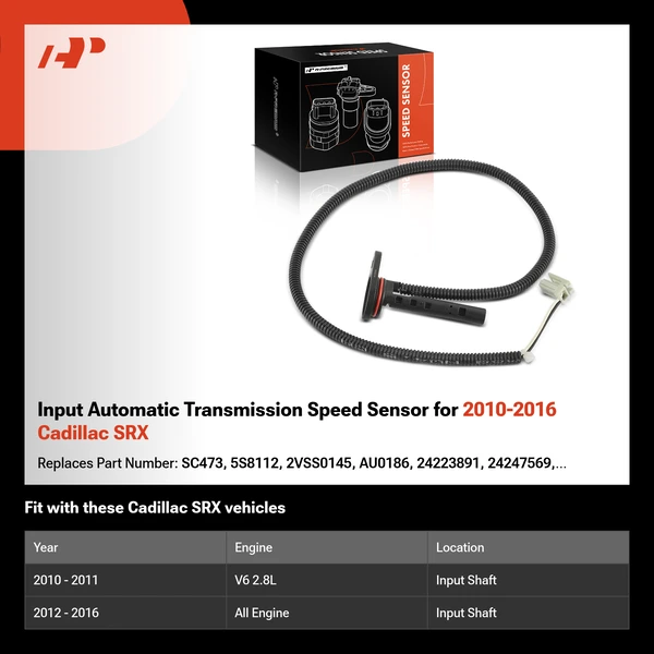 Input Automatic Transmission Speed Sensor for 2010-2016 Cadillac SRX