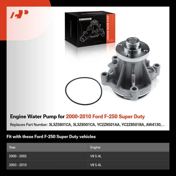Engine Water Pump for 2000-2010 Ford F-250 Super Duty
