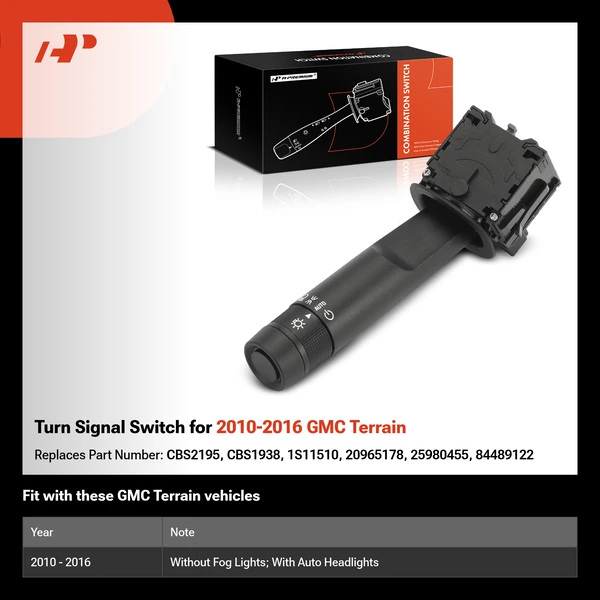 Turn Signal Switch for 2010-2016 GMC Terrain