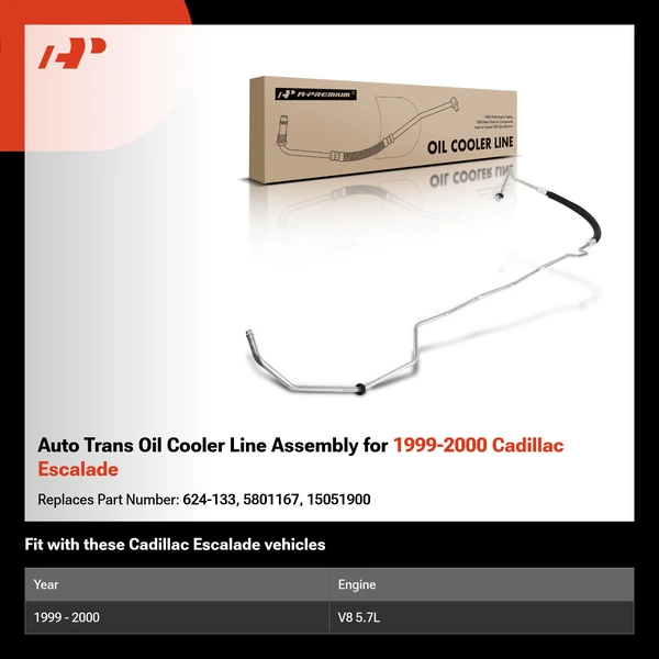 Auto Trans Oil Cooler Line Assembly for 1999-2000 Cadillac Escalade