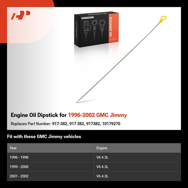 Engine Oil Dipstick for 1996-2002 GMC Jimmy