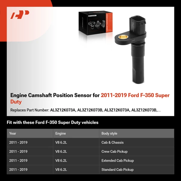 Engine Camshaft Position Sensor for 2011-2019 Ford F-350 Super Duty