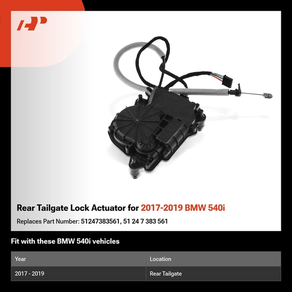 Rear Tailgate Lock Actuator for 2017-2019 BMW 540i