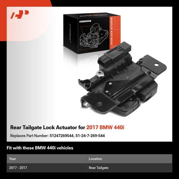 Rear Tailgate Lock Actuator for 2017 BMW 440i