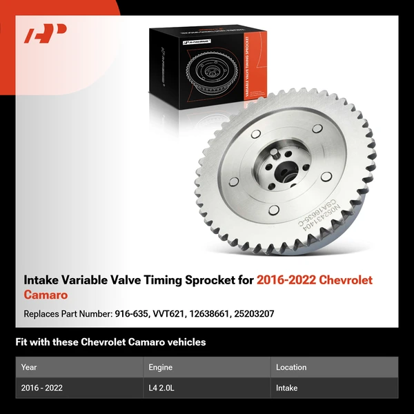 Intake Variable Valve Timing Sprocket for 2016-2022 Chevrolet Camaro