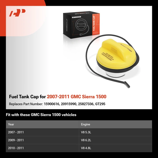 Fuel Tank Cap for 2007-2011 GMC Sierra 1500