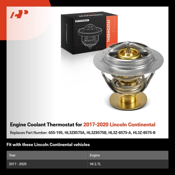 Engine Coolant Thermostat for 2017-2020 Lincoln Continental
