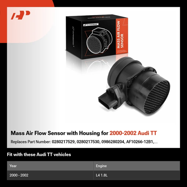 Mass Air Flow Sensor with Housing for 2000-2002 Audi TT