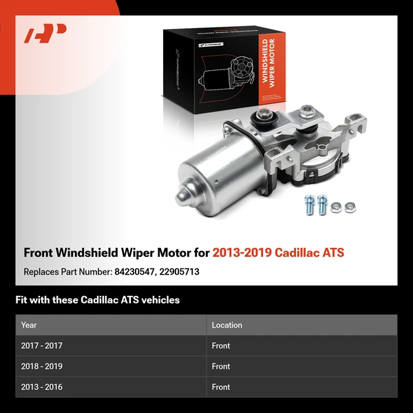 Front Windshield Wiper Motor for 2013-2019 Cadillac ATS
