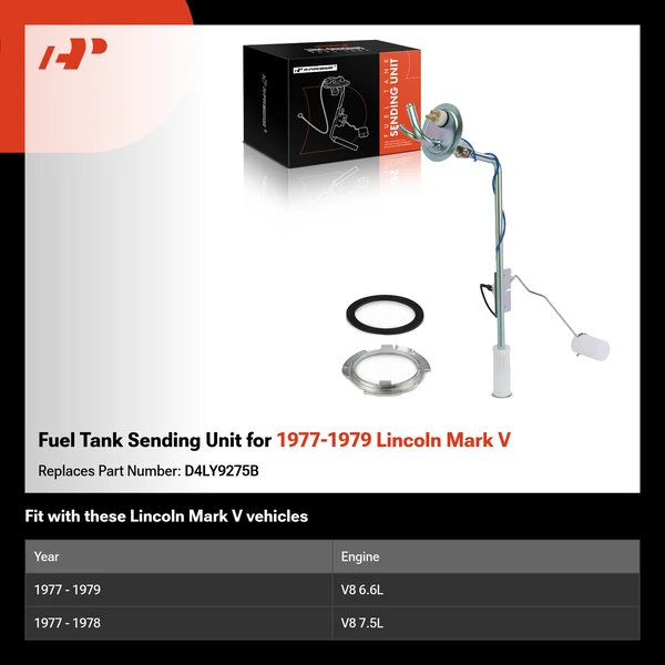 Fuel Tank Sending Unit for 1977-1979 Lincoln Mark V