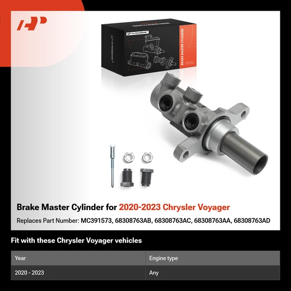Brake Master Cylinder for 2020-2023 Chrysler Voyager