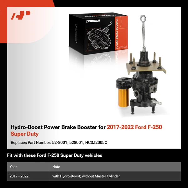Hydro-Boost Power Brake Booster for 2017-2022 Ford F-250 Super Duty