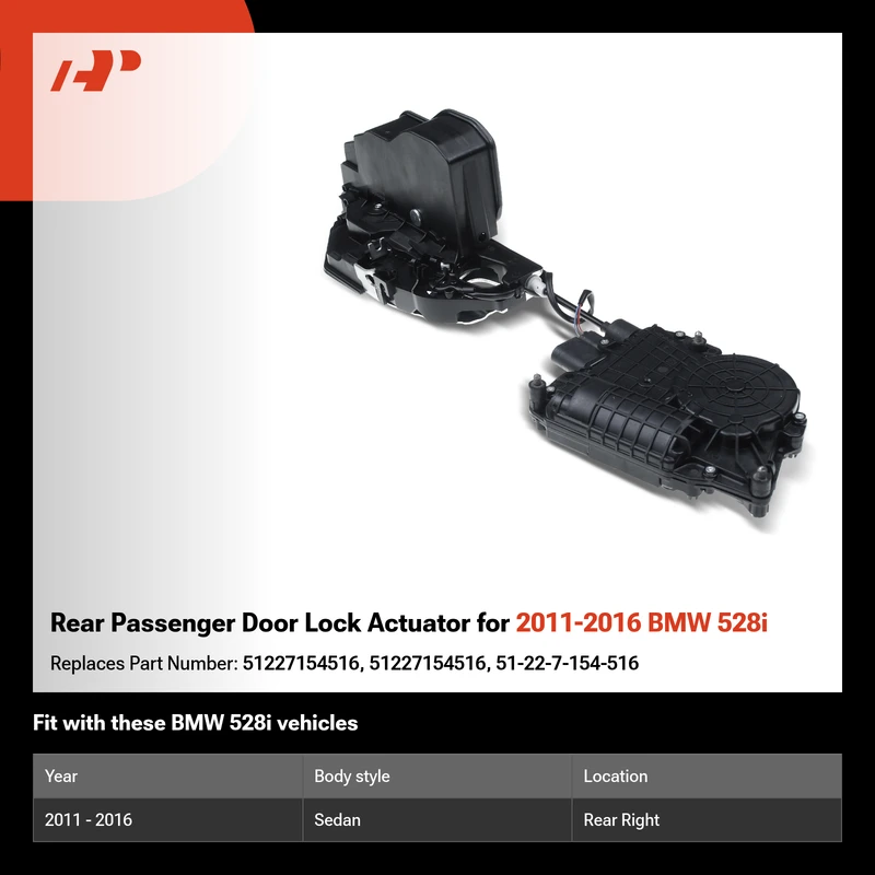 Rear Passenger Door Lock Actuator for 2011-2016 BMW 528i