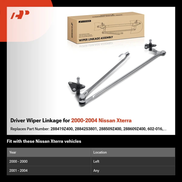 Driver Wiper Linkage for 2000-2004 Nissan Xterra