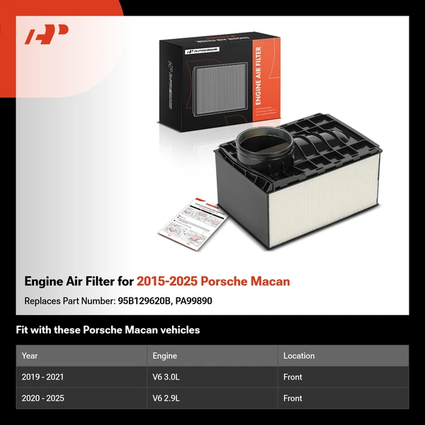 Engine Air Filter for 2015-2025 Porsche Macan