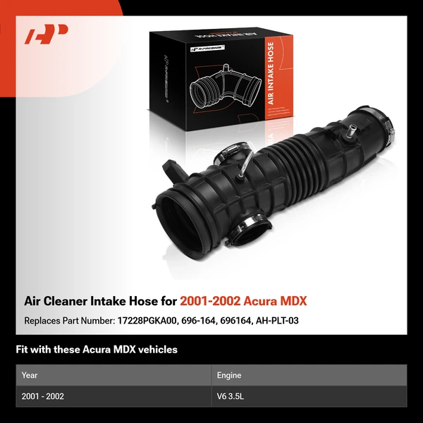 Air Cleaner Intake Hose for 2001-2002 Acura MDX
