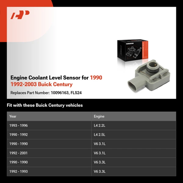 Engine Coolant Level Sensor for 1990 1992-2003 Buick Century