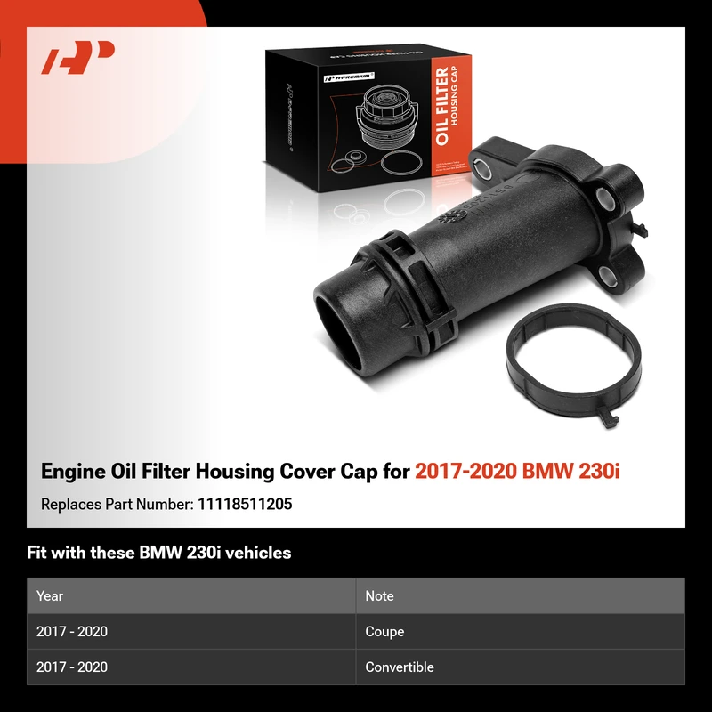 Engine Oil Filter Housing Cover Cap for 2017-2020 BMW 230i