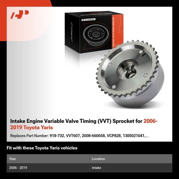 Intake Engine Variable Valve Timing (VVT) Sprocket for 2006-2019 Toyota Yaris