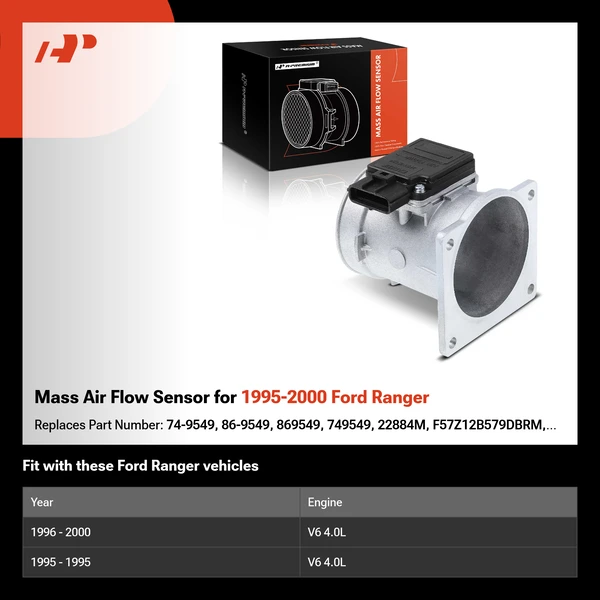 Mass Air Flow Sensor for 1995-2000 Ford Ranger