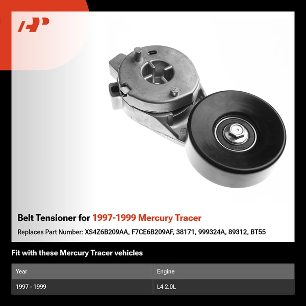 Belt Tensioner for 1997-1999 Mercury Tracer